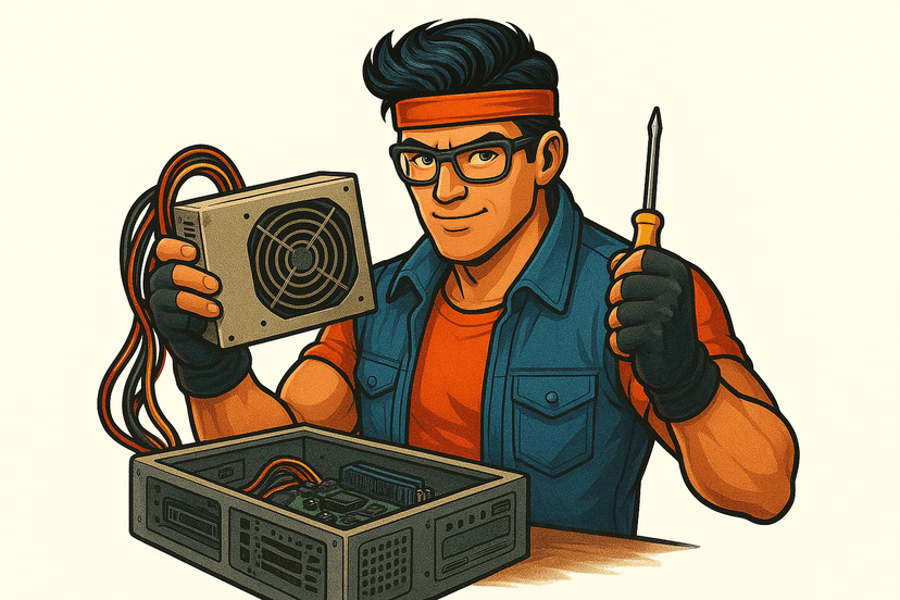 Técnico trabajando